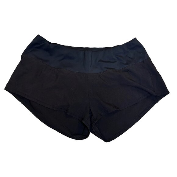 Oiselle Mac Roga Shorts Size 6 Black Women's Running Shorts Zipper Pocket #264 - Picture 1 of 8